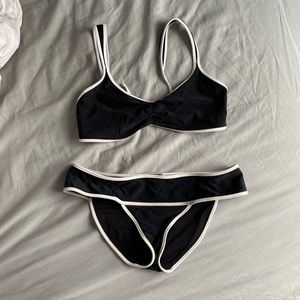 Aerie Black and White Bikini